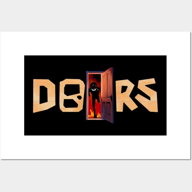 Open DOORS - Seek (Roblox Doors) Wall Art by Atomic City Art